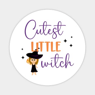 Halloween, Cute Little Witch Magnet